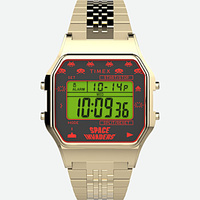 Hodinky Timex Timex T80 x SPACE INVADERS zlaté »retro«
