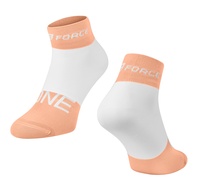 Ponožky Force ONE, oranžovo-bílé