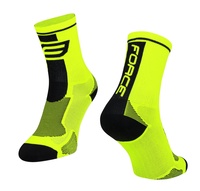 Ponožky FORCE LONG, fluo-černé