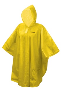 Poncho-pláštěnka FORCE dětské nepromokavé, žluté XS - M