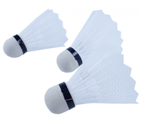 Košíčky badminton plast 3ks bílé