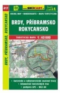Mapa cyklo-turistická Brdy, Příbramsko - 417