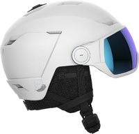 Lyžařská helma Salomon Icon LT visor wh/uni m.blue