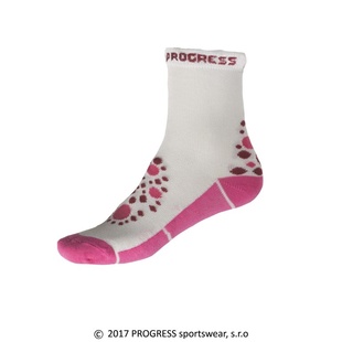 Ponožky dětské Progress KSS bílo/růžové