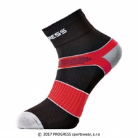 Ponožky Progress CYCLING černo/červené
