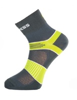 Ponožky Progress Cycling šedá/zelená