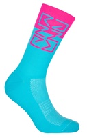 Ponožky Pells Razzer Cyan/Pink