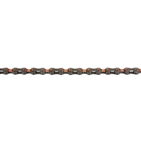 Řetěz KMC DLC11 oranžovo-černý 118čl. BOX