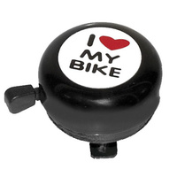 Zvonek I love my bike - černý