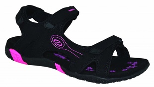 Boty dámské LOAP CAFFA sandály černo/růžové