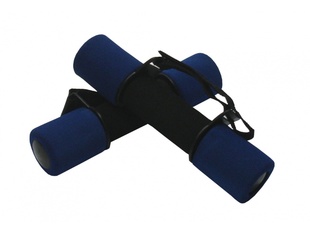 Činky aerobik molitanové 2x1kg modré
