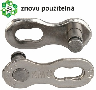 Spojka řetězu KMC 7-8sp EPT Silver 7,1mm, 2ks