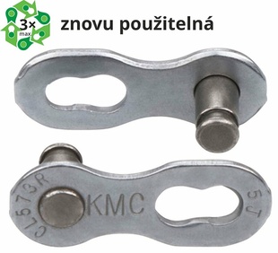 Spojka řetezu KMC 6/7/8sp EPT povrch, šedý, 5ks