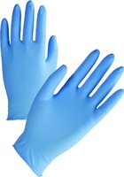 Servisní nitrilové rukavice modré nepudrované (200ks)