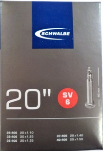 Duše Schwalbe SV6 20x1.10-1.50 (28/40-406) FV/40mm