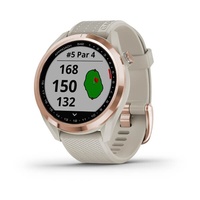 Hodinky Garmin Approach S42 Rose Gold/Light Sand Silicone band