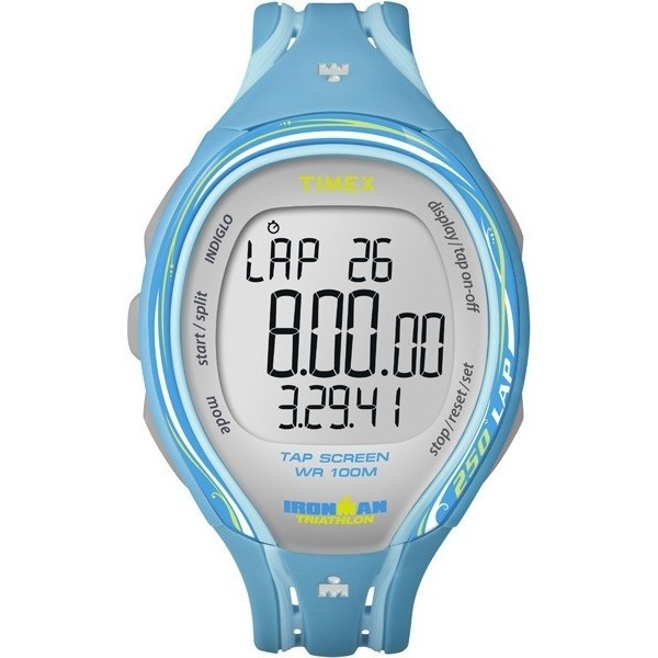 Dámské hodinky Timex Ironman Sleek Tap Screen 250 lap sv.modrá