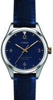 Hodinky Timex The Waterbury, s modrým koženým řemínkem