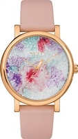 Hodinky Timex Crystal Bloom, s koženým řemínkem