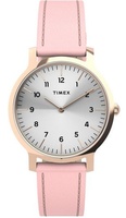 Hodinky Timex Boutique Norway 34 mm, s růžovým koženým řemínkem