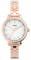 Hodinky Timex Standard Demi 30 mm, růžovozlaté s ocelovým řemínkem