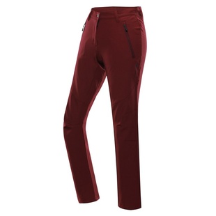 Kalhoty dámské dlouhé ALPINE PRO NUTTA softshellové červené