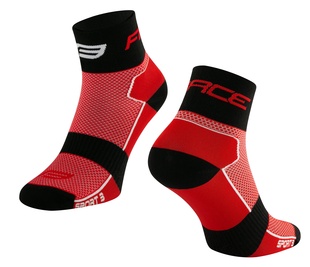 Ponožky Force SPORT 3, červeno-čené