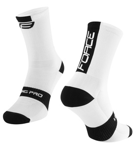 Ponožky Force LONG PRO, bílo-černé