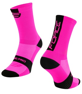 Ponožky Force LONG PRO, růžovo-černé