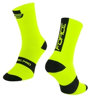 Ponožky Force LONG PRO, fluo-černé