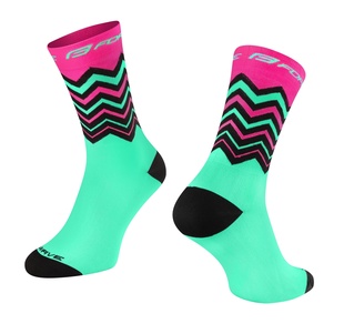 Ponožky Force WAVE, růžovo-zelené