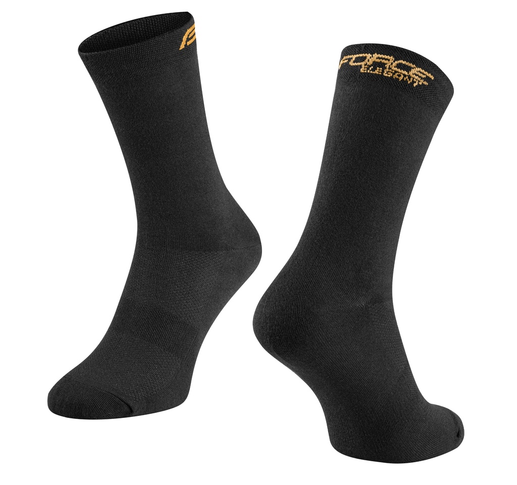 Ponožky Force ELEGANT vysoké, černo-zlaté