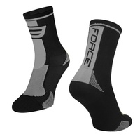 Ponožky FORCE LONG, černo-šedé