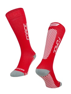 Ponožky kompresní FORCE TESSERA, červené