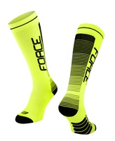 Ponožky Force COMPRESS, fluo-černé