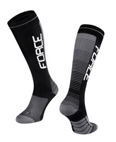 Ponožky Force COMPRESS, černo-šedé