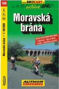 Mapa cyklo Moravská brána - 150