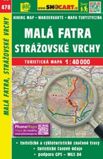 Mapa cyklo-turistická Malá Fatra, Strážovské vrchy, 478
