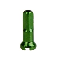 Nipl CnSpoke Al 2x14mm anodizovaný  zelený