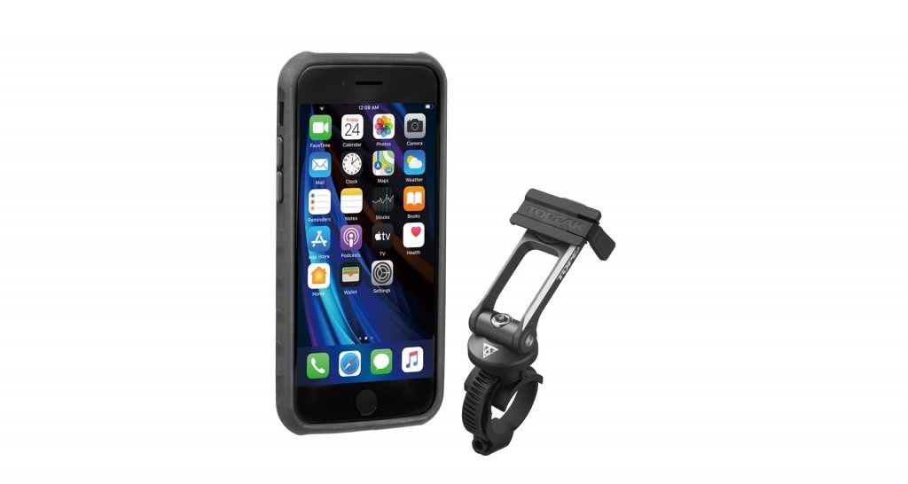 Držák na mobil TOPEAK Ridecase pro iPhone SE, 8, 7 černo/šedý
