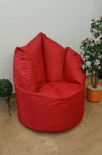 Sedací pytel Big Queen chair OMNIBAG 110x95x135 červený