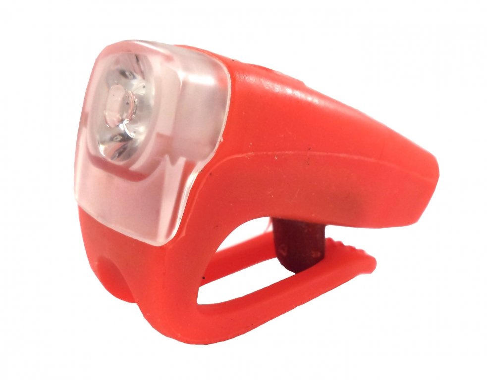 Světlo přední 4RACE LF03 3 LED+USB červené