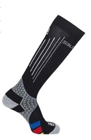 Ponožky Salomon Nordic compression black/grey 19/20