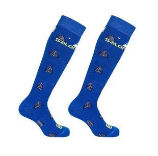 Ponožky Salomon Team JR 2pack blue/sulphur 19/20