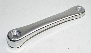 Klika levá AL 170 4hran stříbrná rovná široká