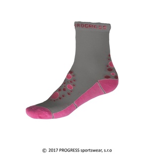 Ponožky dětské Progress KSS šedo/růžové