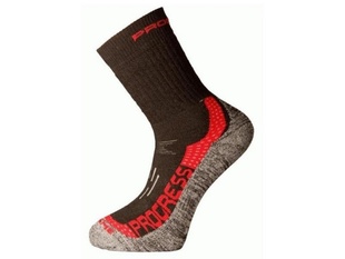 Ponožky Progress X-TREME černo/červené