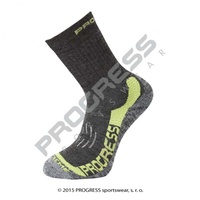 Ponožky Progress X-TREME tm-šedo/zelené