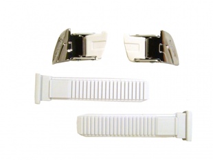 Přezka+pásek k obuvi Shimano bílé