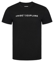 Tričko Pells Journey s logem #RIDETOEXPLORE Black